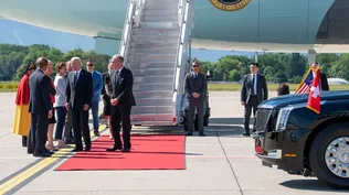 La llegada de Biden al aeropuerto de Cointrin en Ginebra el 15 de junio de 2021, en vísperas de una reunión entre EEUU y Rusia