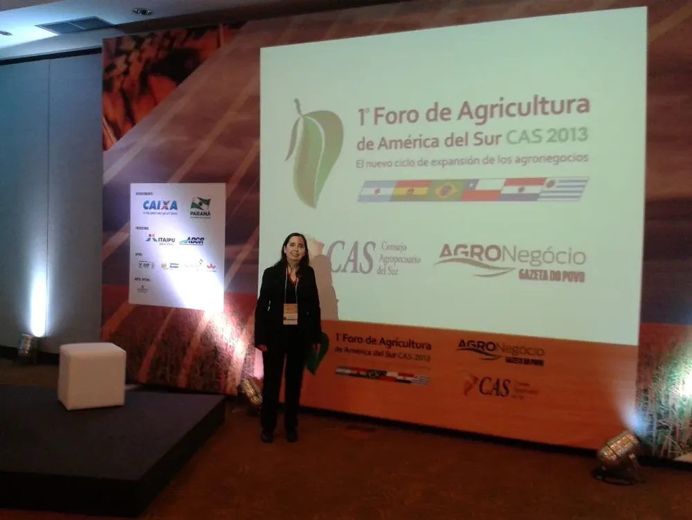 María Elena Vidal en el Primer Foro de Agricultura CAS 2013.