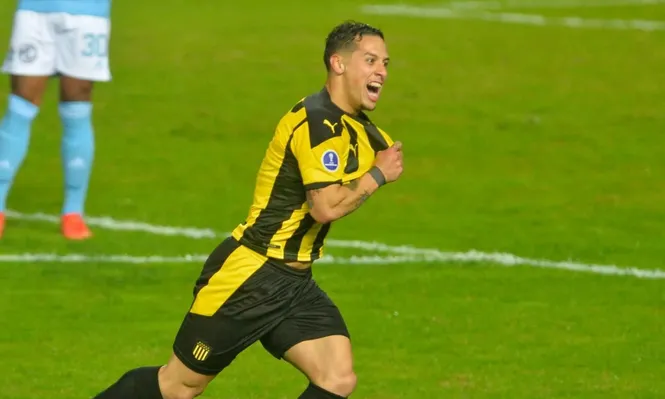 Trindade festeja el gol del triunfo