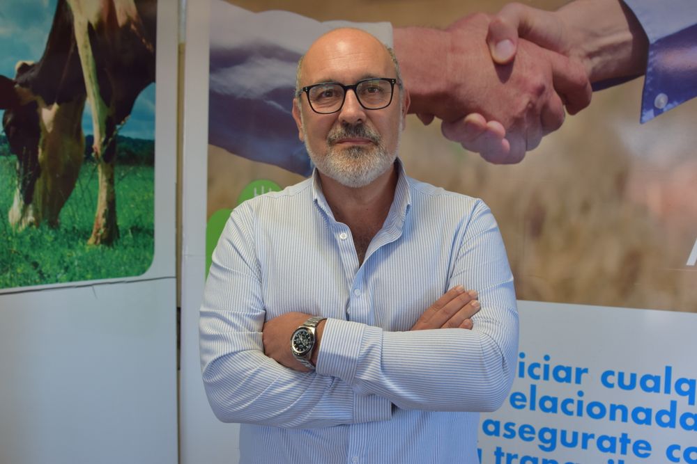 BSE: el banco, como en cada año, es parte de la Expoactiva Nacional (en la foto, Marcos Otheguy, presidente del Banco de Seguros del Estado).