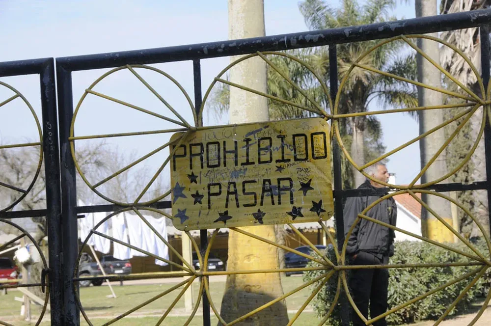 Así estaba el lunes Los Aromos; Peñarol decidió cerrar las puertas a la prensa