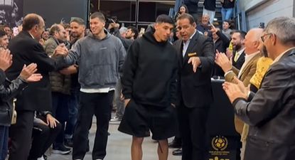 El encuentro de Ignacio Ruglio y Guzmán Rodríguez en el evento de socios de Peñarol