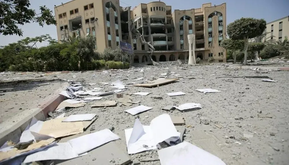 Gaza luego de los ataques aéreos israelíes de hoy