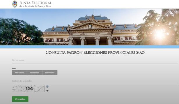 Dónde voto 2025: consultá el padrón electoral