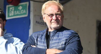 Ricardo Vairo, presidente de Nacional, en el Parque Artigas de Las Piedras