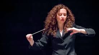 La directora de Orquesta, Lucía Marín.