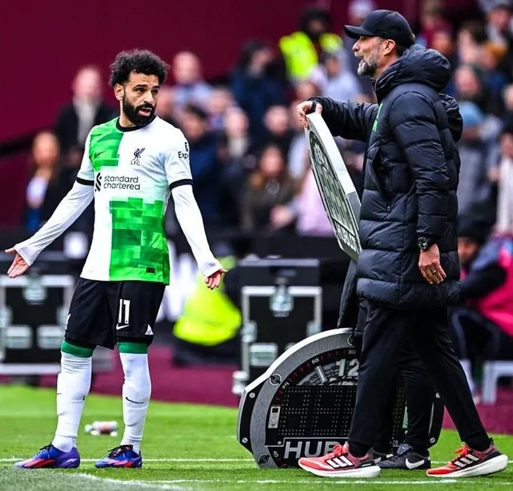 La discusión de Salah y Klopp