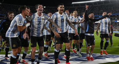El festejo de Argentina tras golear a Brasil