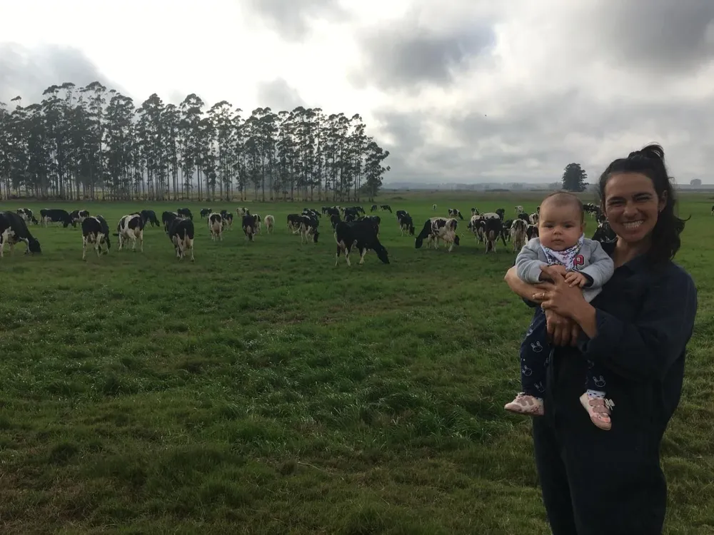 Carminia Mello, se dedica a la producción lechera en Treinta y Tres.