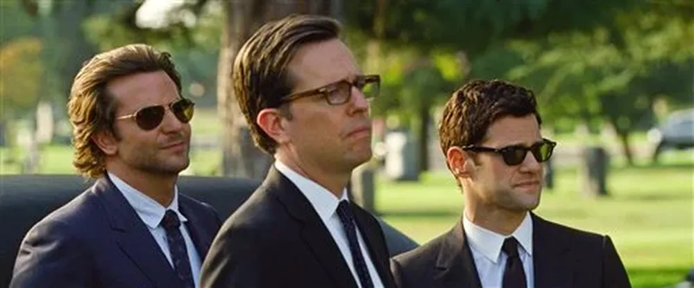 Bradley Cooper, Ed Helms y Justin Bartha (el novio en Hangover I)