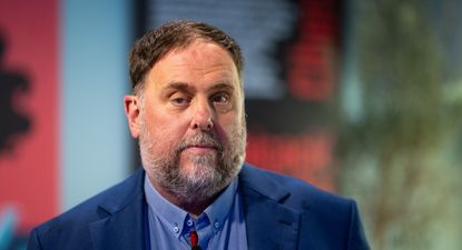 El presidente de ERC, Oriol Junqueras, durante un acto sectorial de precampaña, en el Espai Línia, a 12 de septiembre de 2024,