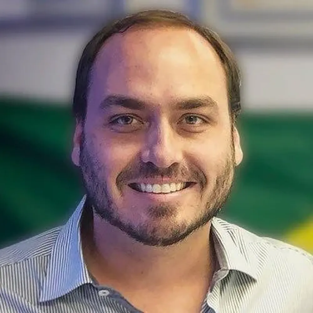 Carlos Bolsonaro, hijo del expresidente brasileño Jair Bolsonaro