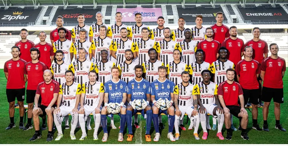 El plantel completo de LASK de Austria que jugará por la Europa League