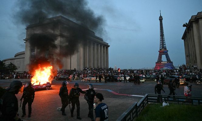 Disturbios en París. AFP.