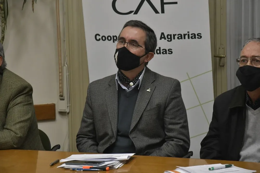 Pablo Perdomo, presidente de Cooperativas Agrarias Federadas en la Asamblea General Anual.