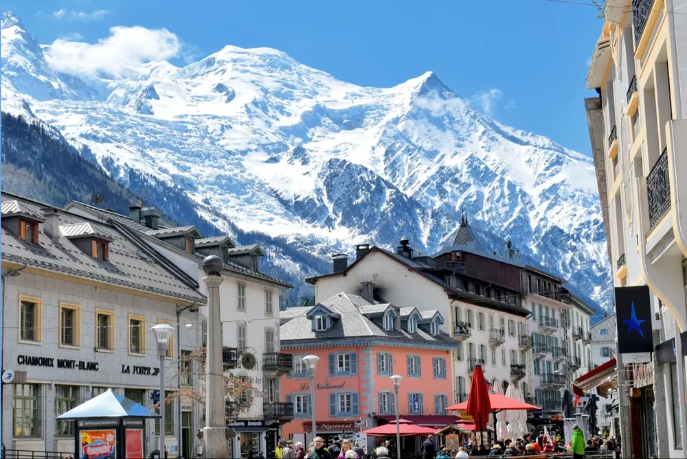 La montaña más alta de Francia, el Mont Blanc,