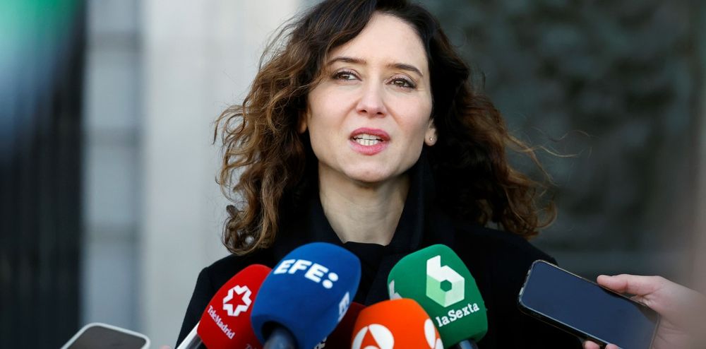 La presidenta de la Comunidad de Madrid, Isabel Díaz Ayuso