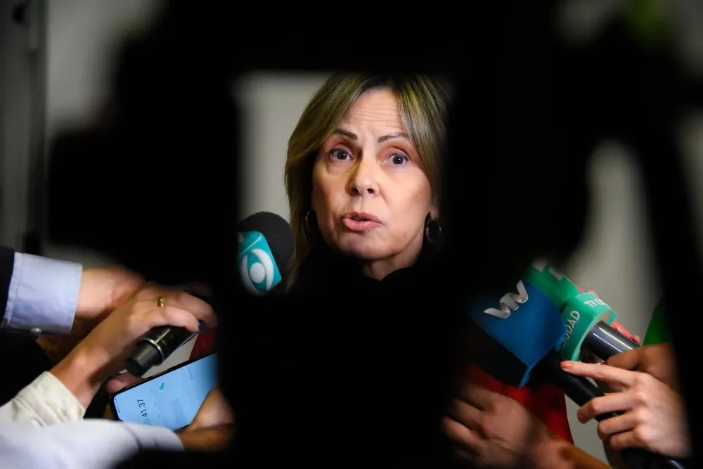 La fiscal Gabriela Fossati durante una rueda de prensa. Archivo
