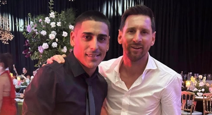 La foto de Diego Zabala con Lionel Messi en el 15 de la hija de Luis Suárez