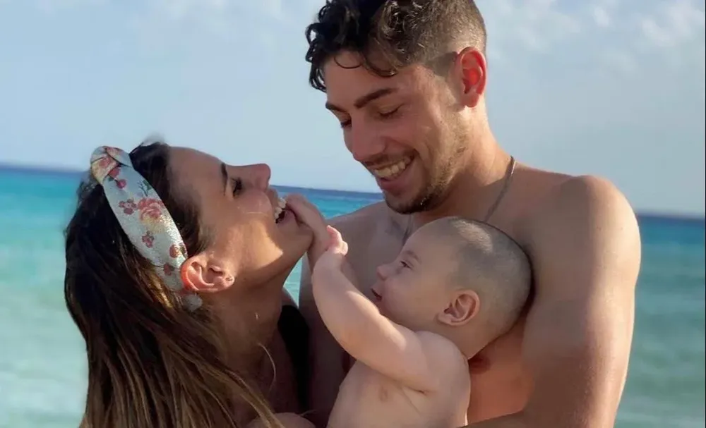 Federico Valverde y su familia de vaciones en la playa