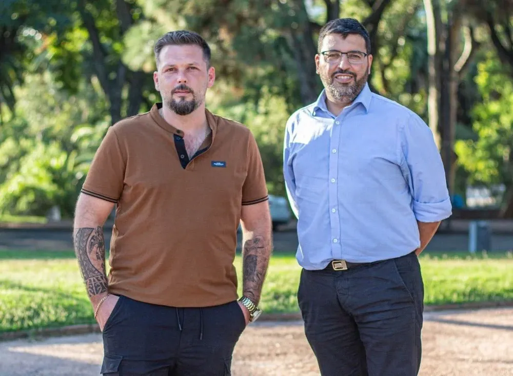 La dupla de la lista 76, Diego Franzini y Martín Esposto