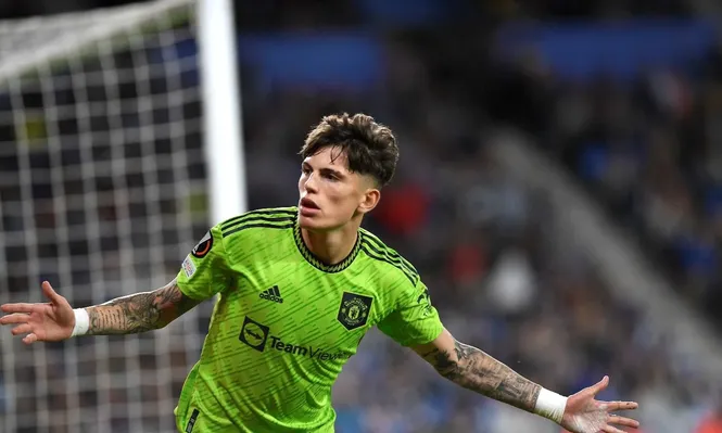 Alejandro Garnacho, delantero del Manchester United