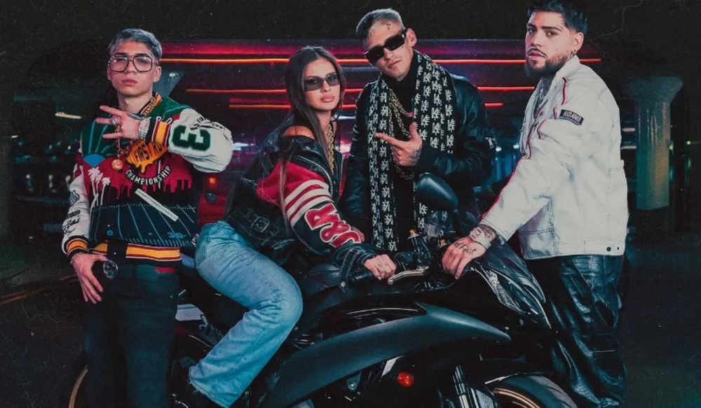 La China Suárez junto a L-Gante