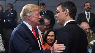 Pedro Sánchez y Donald Trump
