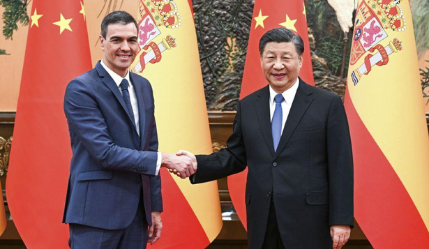 Pedro Sánchez y Xi Jinping