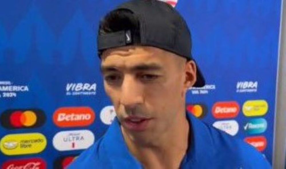 Luis Suárez habló en zona mixta tras el triunfo por penales de la selección de Uruguay ante Brasil en la Copa América 2024