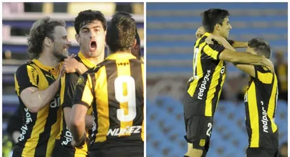 Forlán y Aguiar por un lado, Rossi y Valverde por otro