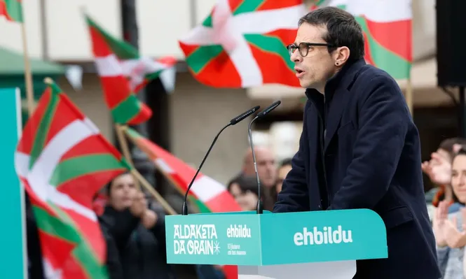 El candidato de la formación a lehendakari, Pello Otxandiano.