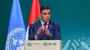 Pedro Sánchez durante su intervención en el segmento de alto nivel de la COP28