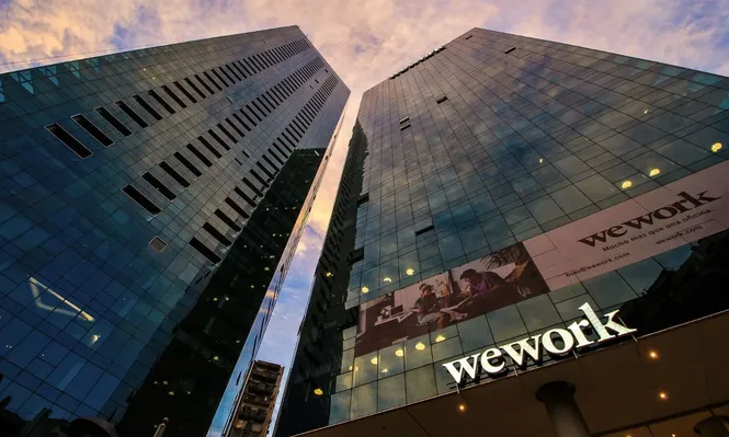 Fachada de edificio de WeWork.