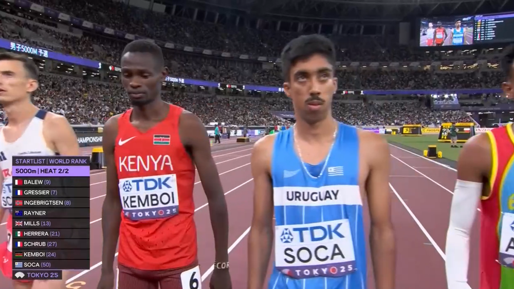 Valentín Soca en el Mundial de Atletismo Tokio 2025