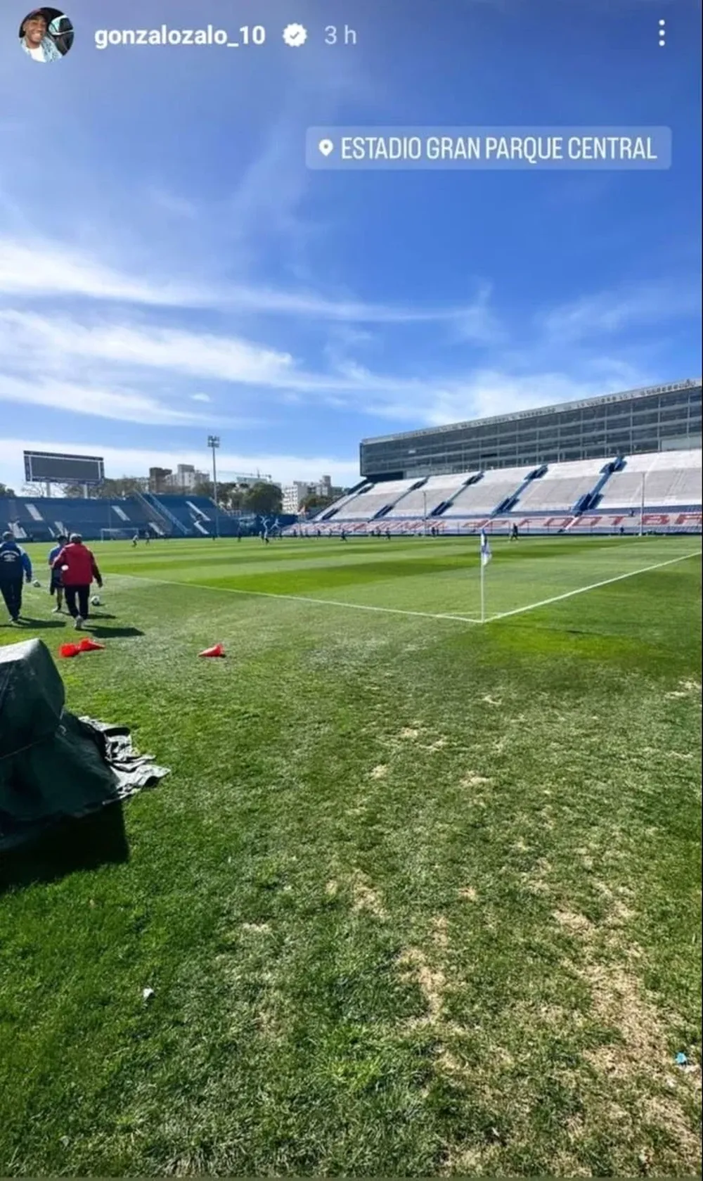 La foto que subió Gonzalo Carneiro en el Gran Parque Central