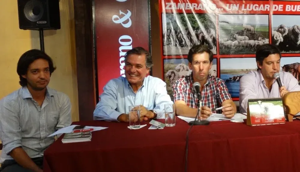 Agustín y Gerardo Zambrano, Martín Sanguinetti y Alejandro Zambrano