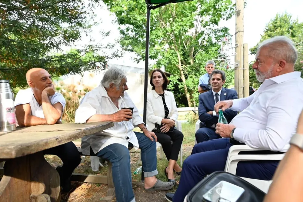 Mujica y Lula en la chacra