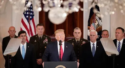 iran parece que esta reculando, afirmo trump, luego de ataque sin victimas