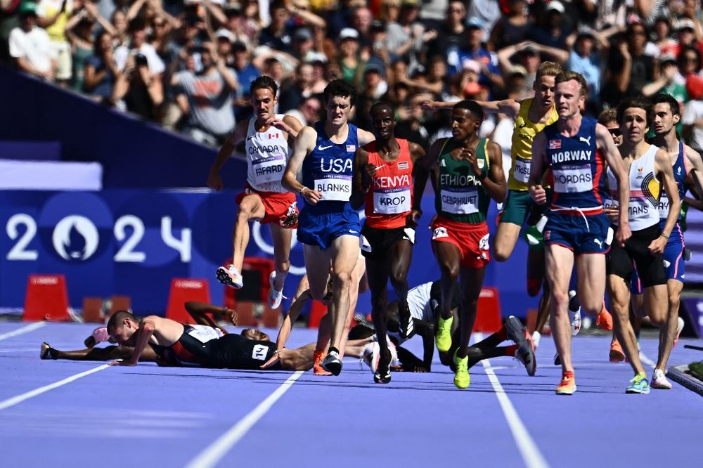 La caída en la serie de 5.000m