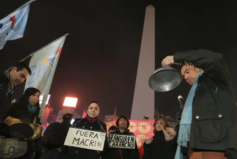 Ruidazo en Argentina, una marcha en contra de la suba de tarifas y de precios del gobierno de Macri