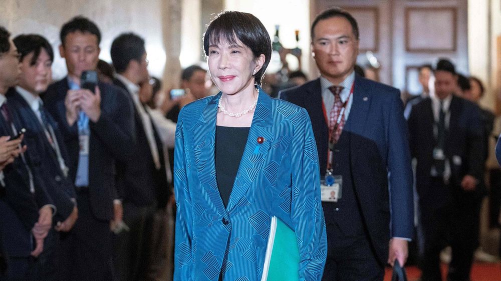 Sanae Takaichi es elegida primer ministra en el Parlamento de Japón.