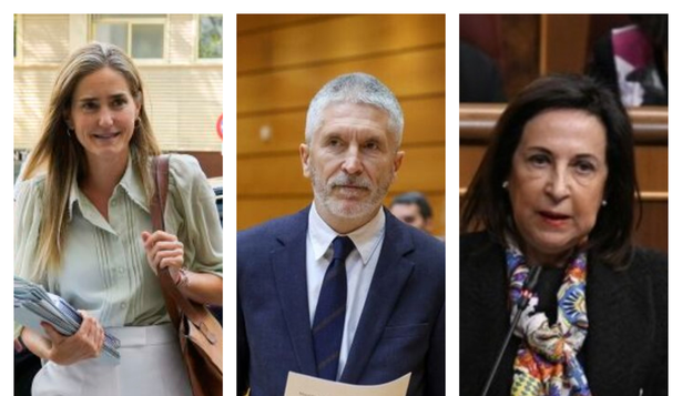 Sara Aagesen, Fernando Grande-Marlaska y Margarita Robles