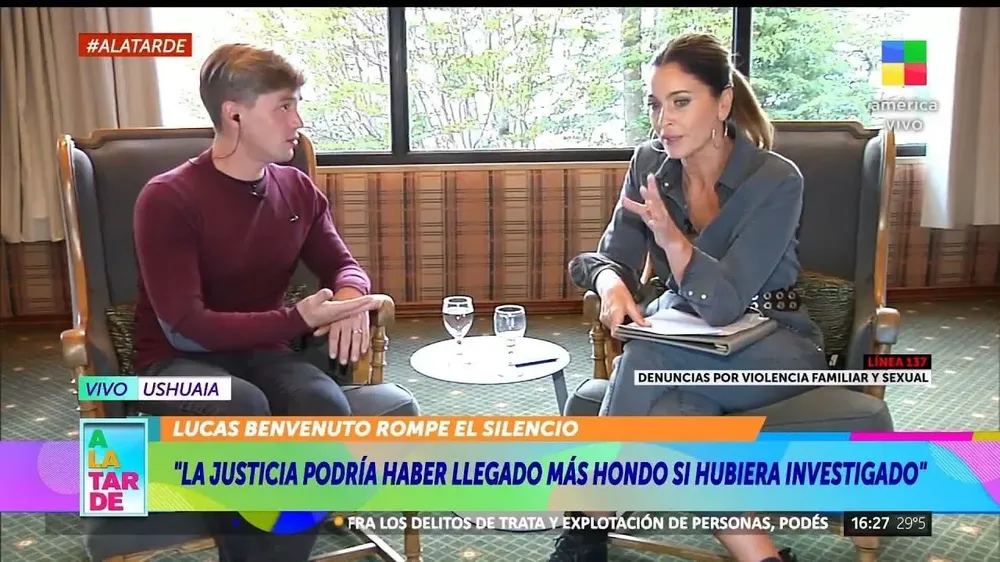 Lucas Benvenuto habló con la periodista Karina Mazzocco