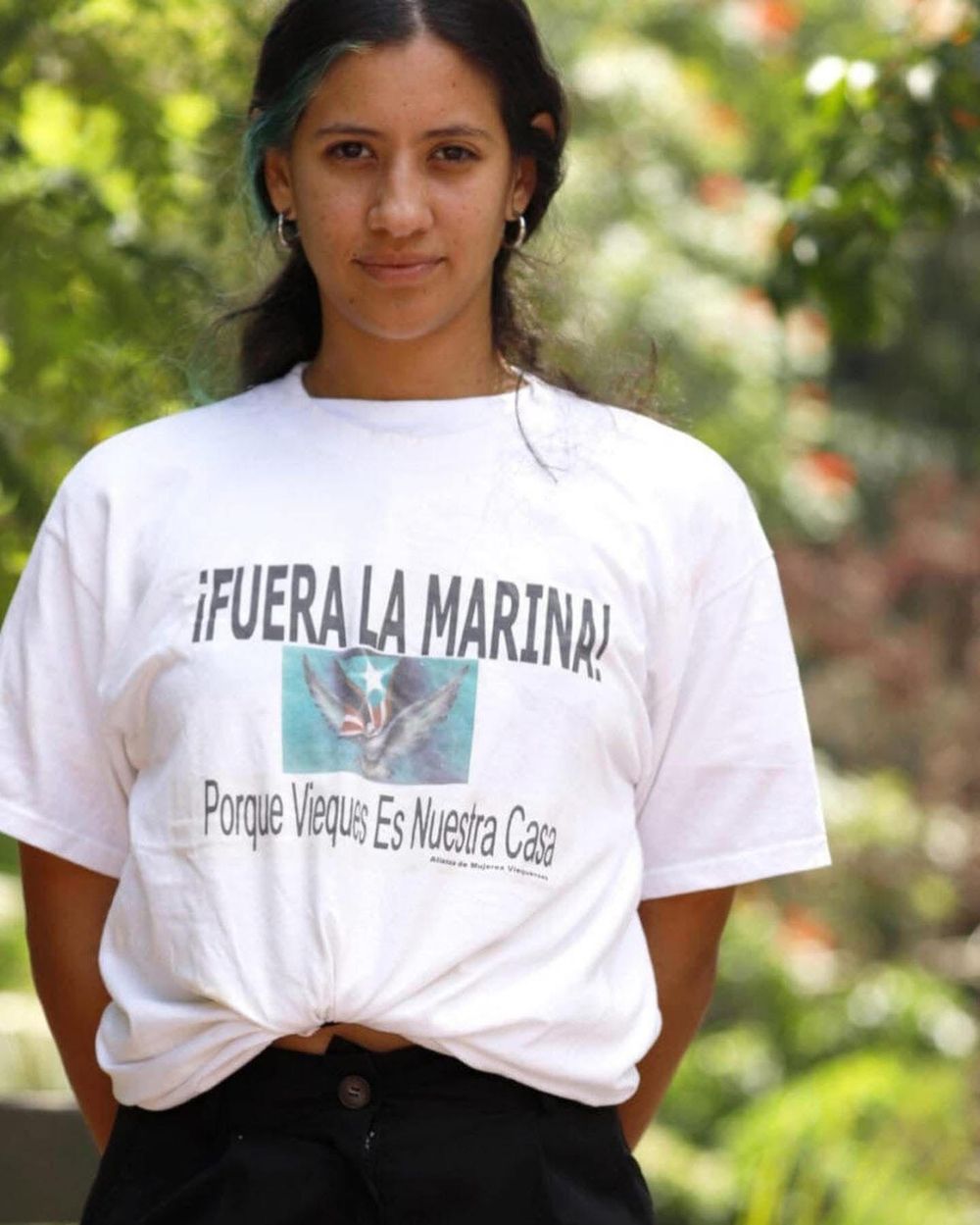 Andrea Malavé afirma que los viequenses están alertas para protestar si fuera necesario contra la Infantería de Marina de EE.UU.