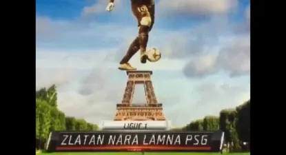 Bromas de Zlatan en la Torre Eiffel