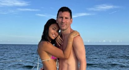 Lionel Messi de vacaciones junto a su familia