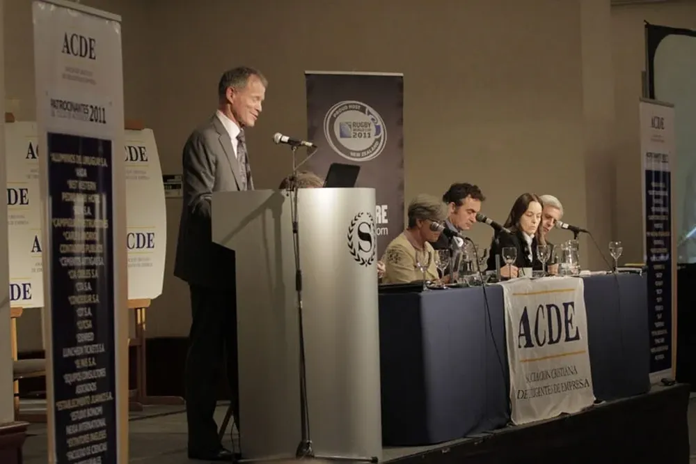 Parlamentarios neozelandeses en el hotel Sheraton