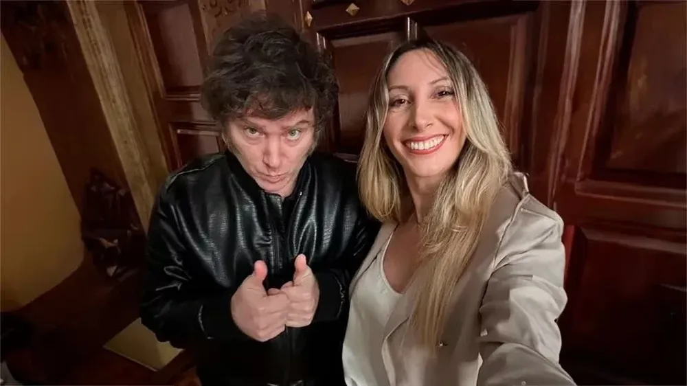 Javier Milei se juntó con la influencer y operadora de bolsa Lady market
