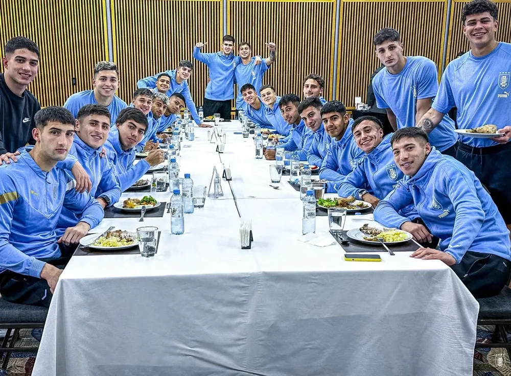 La visita a la sub 20 en el Mundial de Argentina
